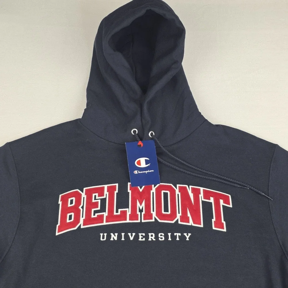 New Champion Hoodie Mens Medium Belmont Pullover Sweatshirt College NCAA